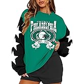 LOTUCY Football Sweatshirt Women Game Day Sweatshirts Football Team Fans Pullover Shirt Jersey Long Sleeve Tops