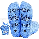 HAPPYPOP Funny Gifts for Men - Blue Socks for Son in Law Dad Uncle Brother, Gifts for Him