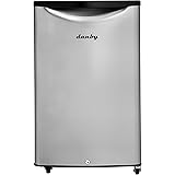 Danby DAR044A6BSLDBO 4.4 Cu.Ft. Outdoor Mini Fridge, IPX4-Rated Stainless Steel Look All Refrigerator for Patio, Cabana, Pool