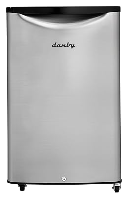 Danby 4.4 Cu Ft Mini Fridge Stainless Look Outdoor Rated