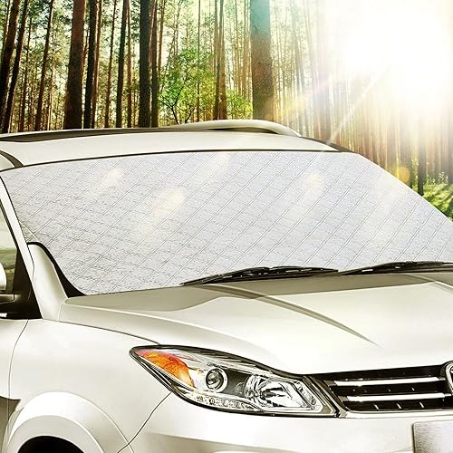 ALUMINIUM CAR WINDSCREEN/WINDSHIELD FROST/SNOW/ICE PROTECTOR COVER