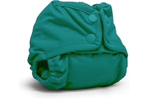Kanga Care Rumparooz Double Leg Gusset Reusable Cloth Diaper Cover Newborn Snap | Peacock 4-15 lbs