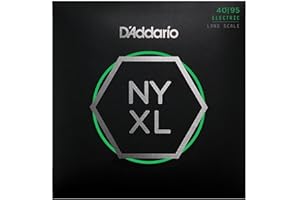 D'Addario NYXL4095 Nickel Wound Bass Guitar Strings, Super Light, 40-95, Long Scale