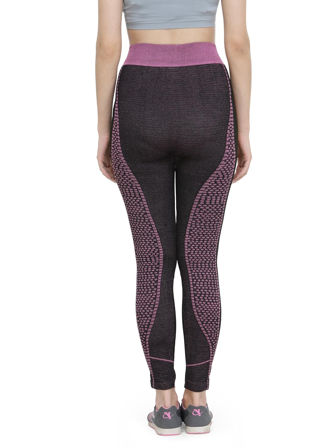 camey women's cotton stretchable tights (black, free size)