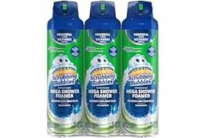 Scrubbing Bubbles Mega Shower Foamer With Ultra Cling Bulk Bathroom Cleaner 20 Ounce (Pack of 3)