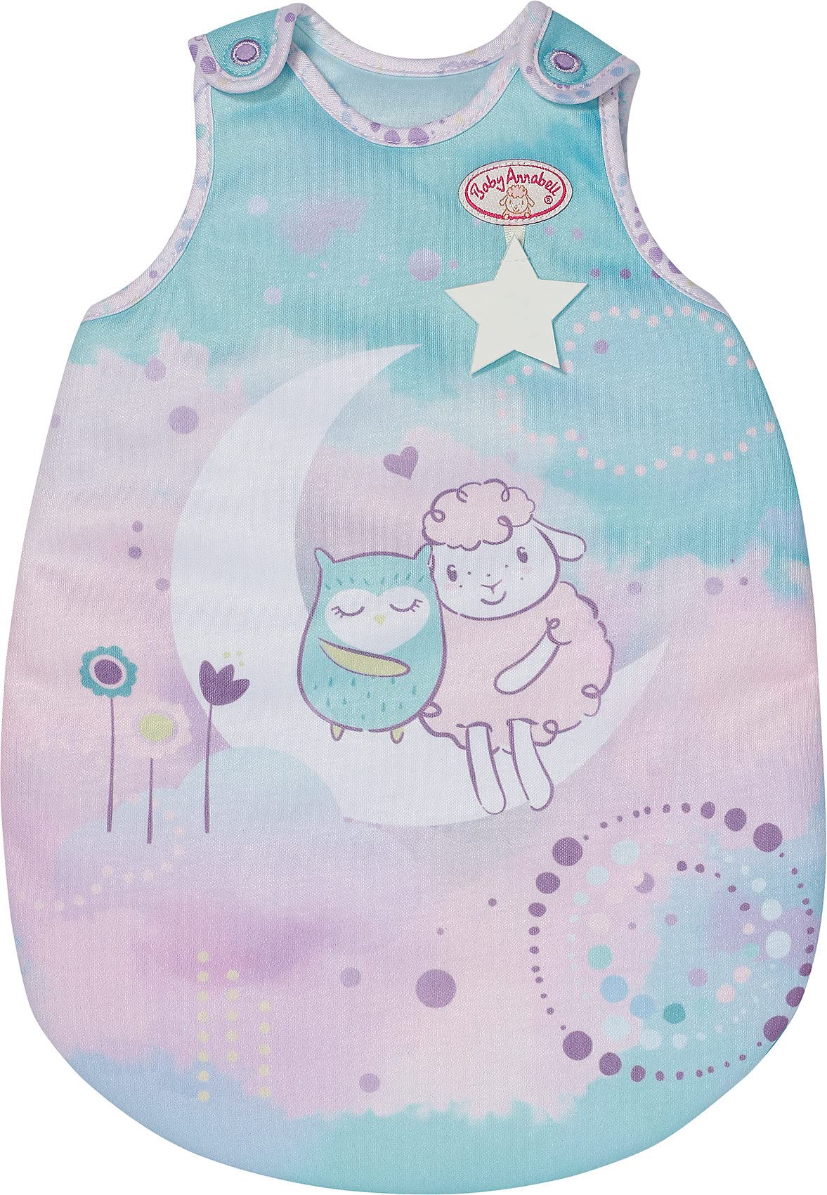 Baby Annabell Sweet Dreams Sleeping Bag - To Fit Dolls up to 43cm - Glow in the Dark Effect - Suitable for children aged 3+ years - 707135
