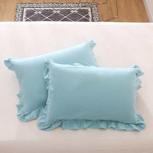 Amazon Com Meaning4 Hem Ruffle Pillow Cases Pillow Shams Covers