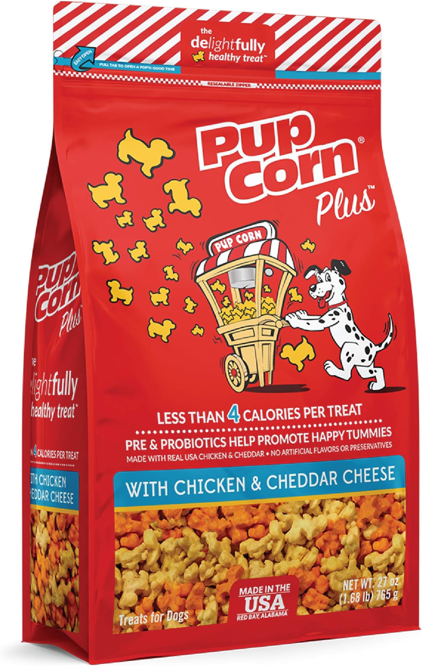 PupCorn Plus Chicken and Cheddar Cheese Flavor Dog Treats