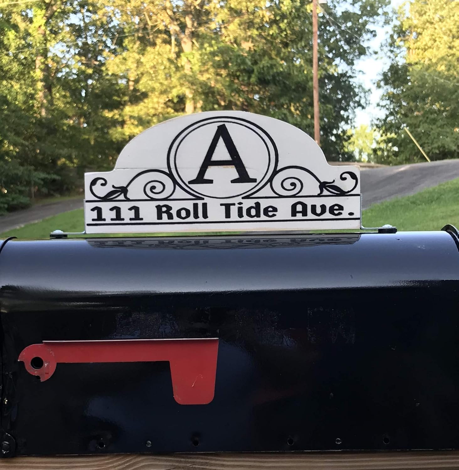 Amazon Com Mailbox Address Sign Double Sided Mailbox Address Plaque Address Sign Personalized Mailbox Sign Handmade