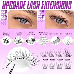 Pawotence Lash Extension Kit Wispy Lash Clusters
