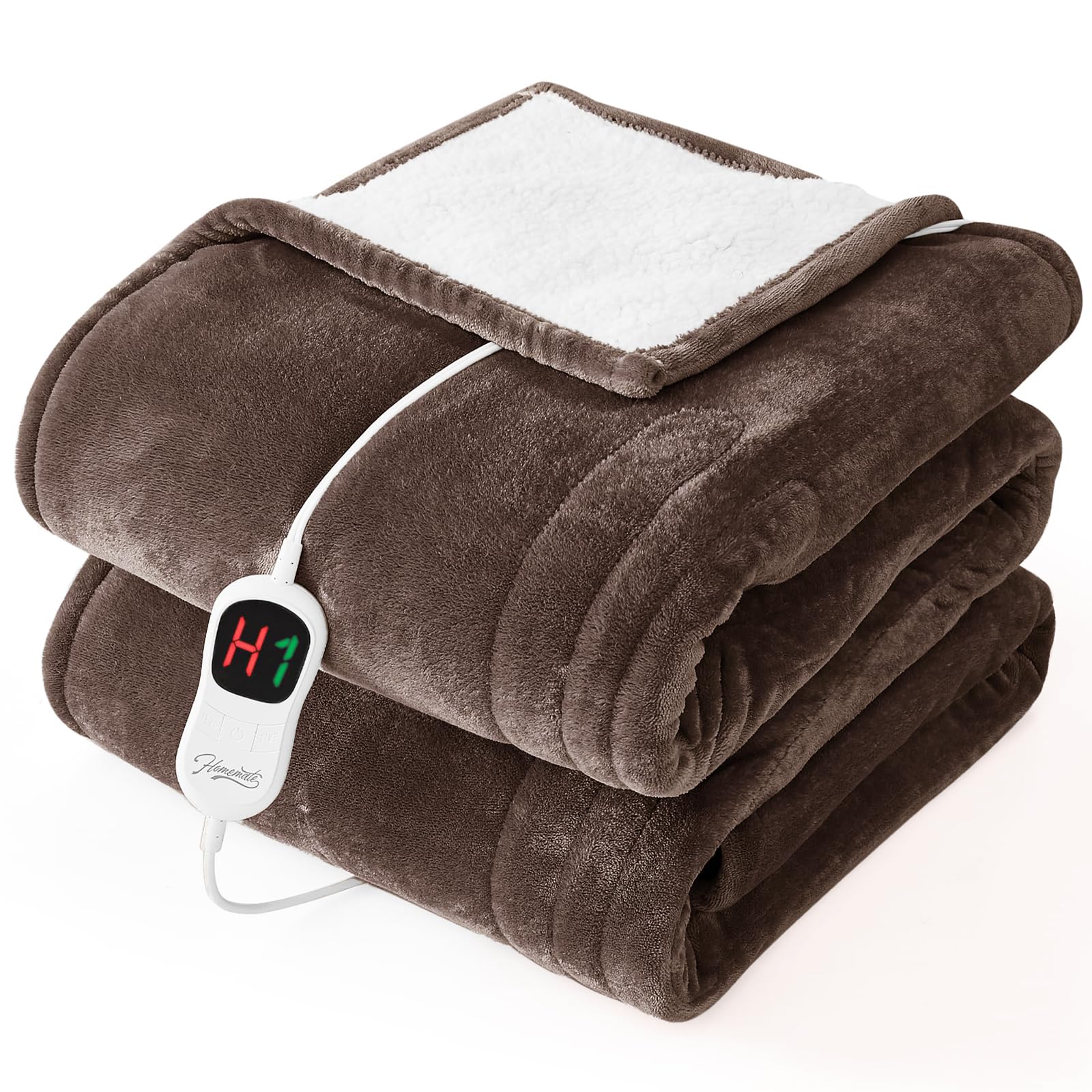 Homemate Electric Heated Blanket Twin - 62"x84" Heating Bed Blankets ...