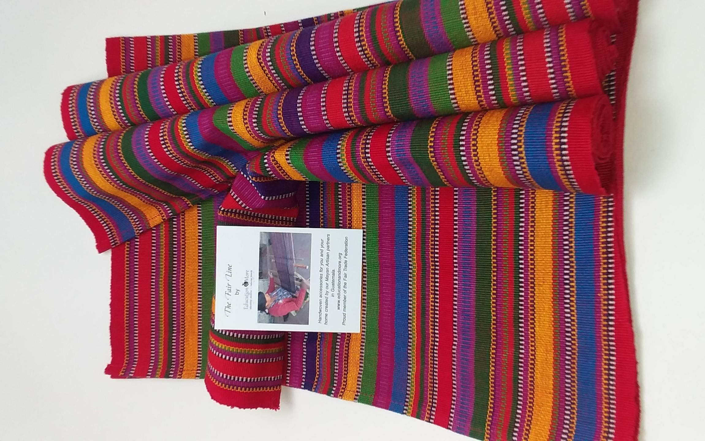 Fair Trade Fiesta Placemats, Handwoven Eco Cotton, Set 4