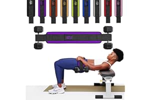 Hold weights up to 600lbs Zokani Fitness Hip Thrust Belt - Heavy duty, Comfortable, Adjustable hip belt for Glute Trainer with Anti-Slip Pads Upgrade hip thrust belt Ideal for Home Workouts with Dumbbells, Kettlebells, Plates Extra Padding for Gym and Home Fitness .
