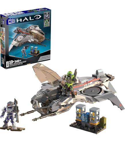 10X MEGA Construx Halo Infinite UNSC Marine Figures - Buildable Vehicle Set, 1.75" Size