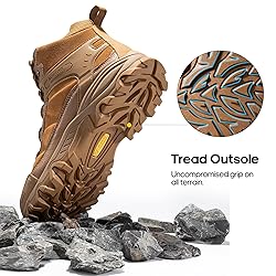 NORTIV 8 Men's Waterproof Hiking Boots Outdoor Mid