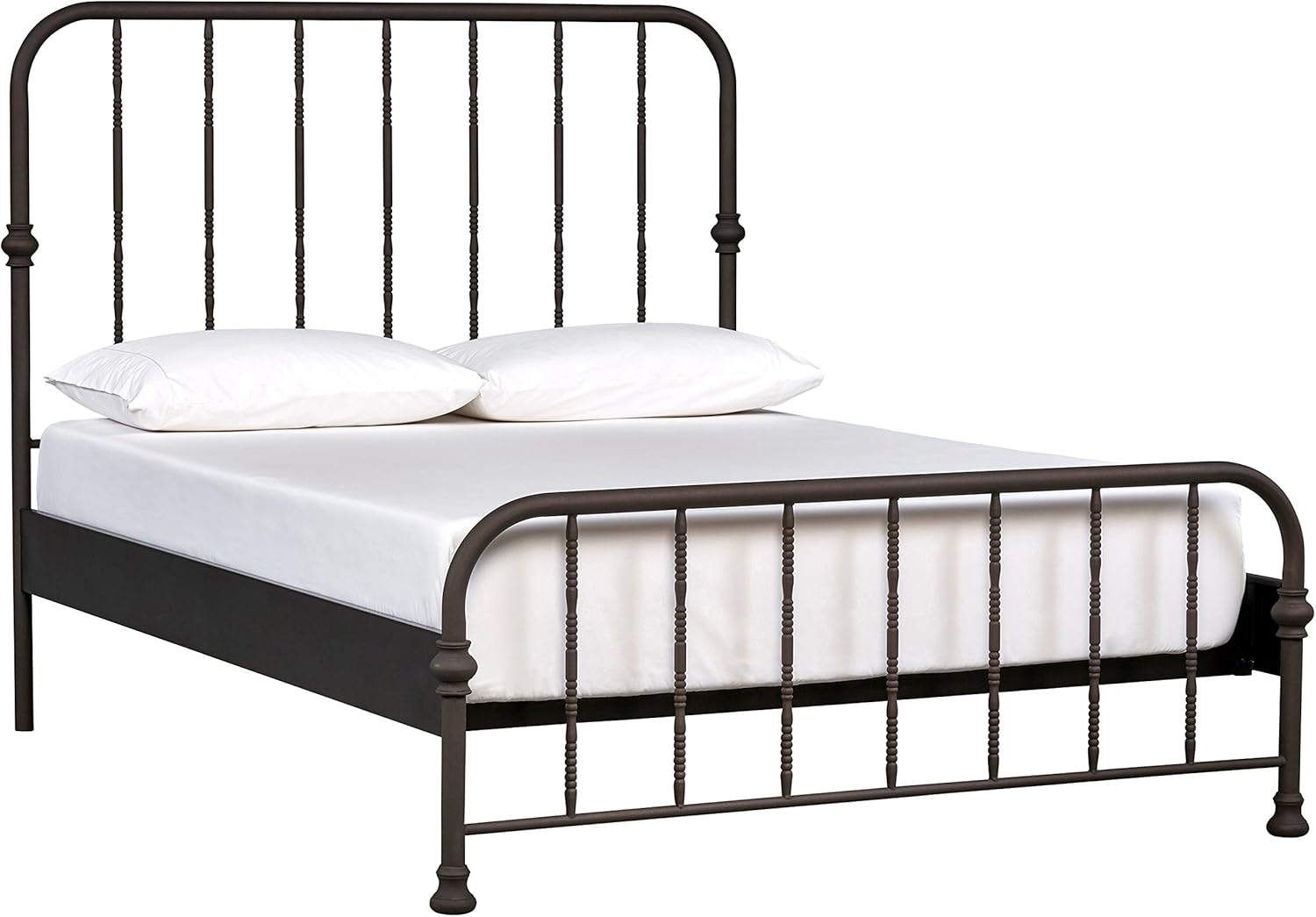Stone & Beam Duwamish Classic Metal Queen Bed with Headboard, 64.5"W, Dark Bronze