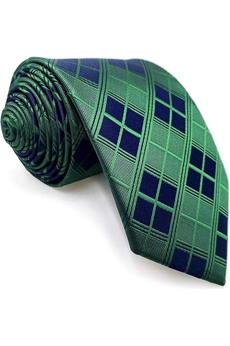Corbatas De Hombre Azul Set Corbata Y Pañuelo S&W Estampado