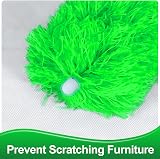 Fogray Upgraded Extendable Feather Duster 2025 Green with Silicone Cap view 6