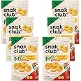 Snak Club Tajin Mango Rings Gummy Candy, Fruit Candy Gummies with Chili and Lime Seasoning, Mild, Gluten-Free and Vegan Snacks, 5 oz Resealable Bags, 6 Pack