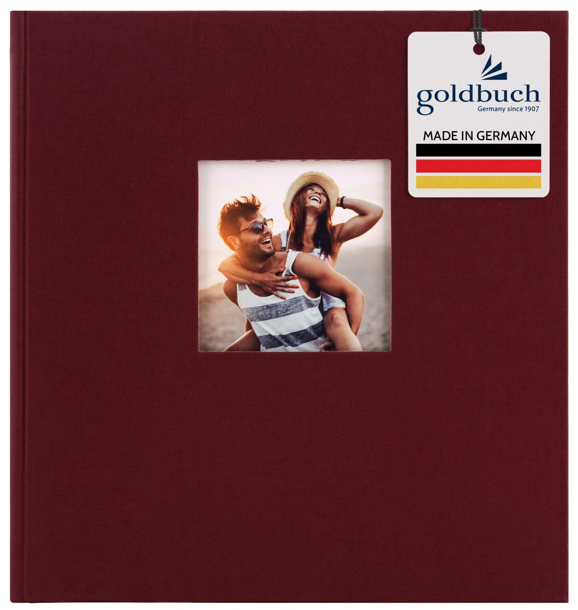 Goldbuch Photo Album with Window Cut-Out, Bordeaux, 30 x 31 cm