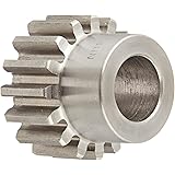 Boston Gear NB16B Spur Gear, 14.5 Pressure Angle, Steel, Inch, 16 Pitch, 0.500" Bore, 1.125" OD, 0.500" Face Width, 16 Teeth