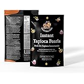 Instant Tapioca Pearls for Bubble Tea | Brown Sugar Flavor Quick-Cook Boba for Authentic Bubble Tea at Home | Ready in 3 Minu