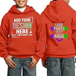 TEEAMORE Custom Youth Hoodies Add Your Personalized