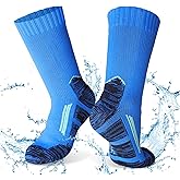 Jspupifip Unisex Waterproof Socks Water Resistant Socks Waterproof Breathable Hiking Wading Skiing Fishing Sock for Men Women