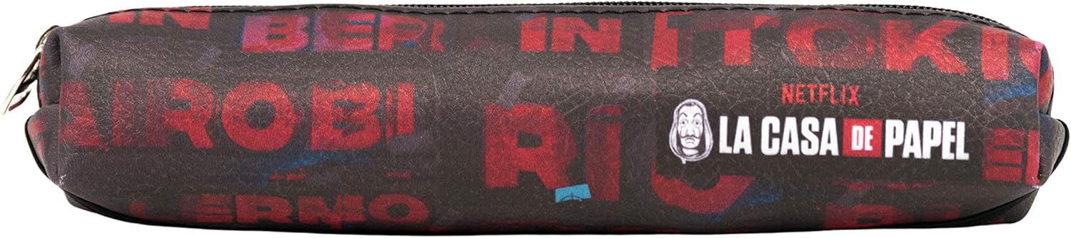 Money Heist Cities karactermania-Square Pencil case, Red