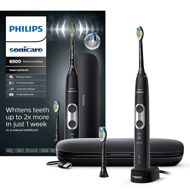 金盒特价 Philips 飞利浦 6500系列 声波电动牙刷 HX6462/08 带2个刷头 附旅行盒 6折$89.95史低 海淘转运到手约¥631 金盒特价 Philips 飞利浦 6500系列 声波电动牙刷 HX6462/08 带2个刷头 附旅行盒 6折$89.95史低 海淘转运到手约¥631