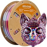 ERYONE Ultra Silk PLA Filament 1.75mm 1kg Rainbow Twist Red Yellow Blue