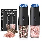 BELRIGO Rechargeable Salt And Pepper Grinder Set