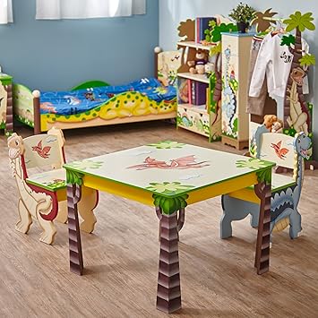 childrens dinosaur table and chairs