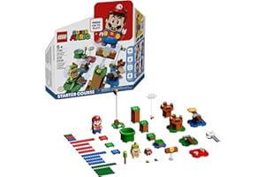 LEGO Super Mario Adventures with Mario Starter Course Set, Buildable Toy Game, Birthday Gift for Super Mario Bros. Fans and Kids Ages 6 and Up with Interactive Mario Figure and Bowser Jr., 71360