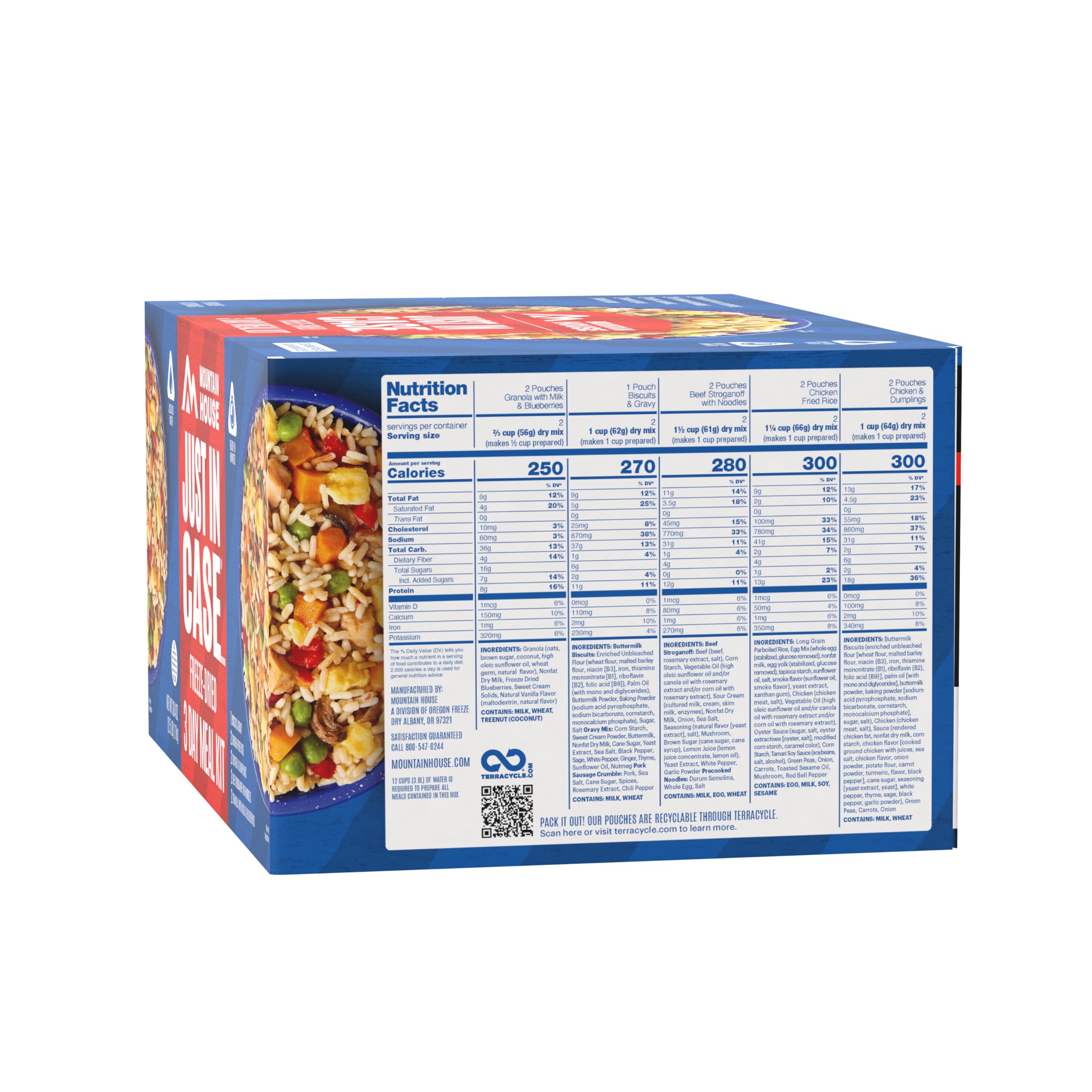 Mountain House 3-Day Emergency Food Supply | Freeze Dried Survival & Emergency Food | 18 Servings