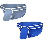 ZAIGGUT Mens Sexy Briefs Underwear Bulge Enhancing Ball Pouch Underwear Mesh & Breathable