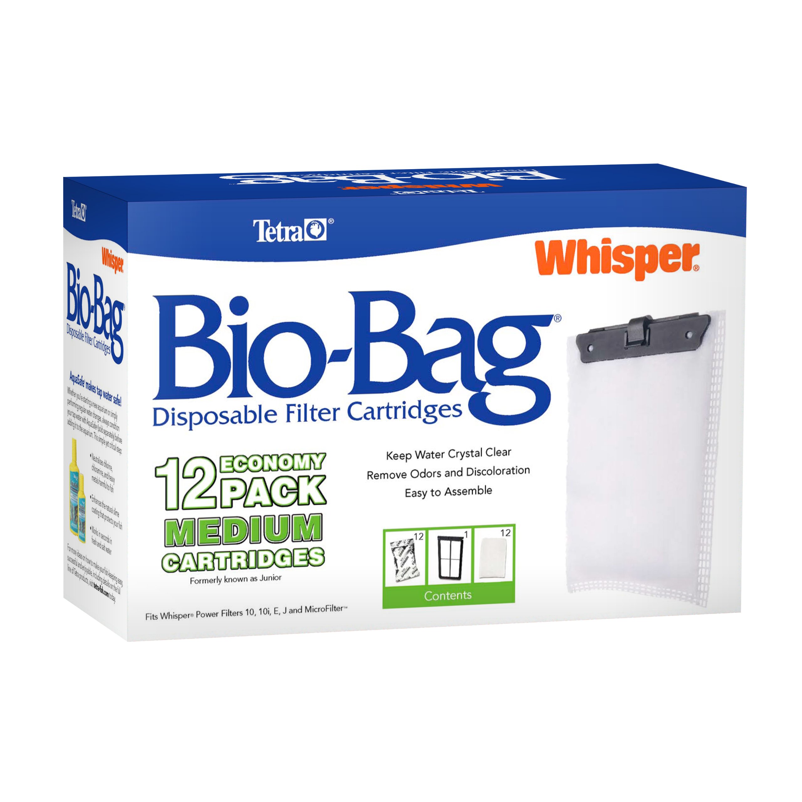 Tetra Whisper BioBag Disposable Filter Cartridges (Unassembled)/12
