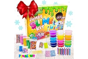 ZEN LABORATORY Ultimate Slime Kit for Girls 10-12 | Perfect Toys for Girls 7-12 Years Old | Complete DIY Slime Making Kit for Kids and Boys | Christmas Party Favors