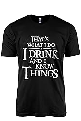 Thread Tank I Drink and I Know Things Men Modern