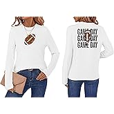 Women's Football Shirts Game Day Outfits Front and Back Double-Sided Graphic Tops 1 Piece