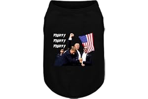 ZIAGAOP Soft Cotton Dog Shirts, Breathable & Comfortable, Crew Neck, Perfect for Any Occasion, Stylish & Durable, Ideal for Small, Medium, and Large Dogs，Black&m