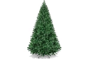 Best Choice Products Artificial Christmas Tree, 6ft Premium Unlit Hinged Design, Dense Branches Realistic Holiday Décor​ w/Easy Assembly, Base