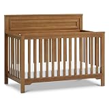 daVinci Autumn 4-in-1 Baby Crib Convertible to Toddler Bed, Daybed, Full-Size Bed - Easy Assembly - GREENGUARD Certified - 4 Adjustable Mattress Heights - Conversion Kit Sold Separately, Chestnut