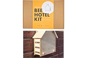 BEEVIVE DIY Solitary Bee Hotel Kit – Make Your own Home for Wild Bees. Bee-Friendly Gift for Nature Lover. 190 x 215 x 70mm