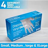ViraCare 1000 Medium Vinyl Disposable Gloves Latex Powder Free Non-Sterile view 6