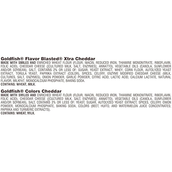 GOLDFISH DYNAMIC DUO VARIETY PACK, COLORS CHEDDAR & FLAVOR BLASTED XTRA CHEDDAR, SNACK PACKS, 20 CT
