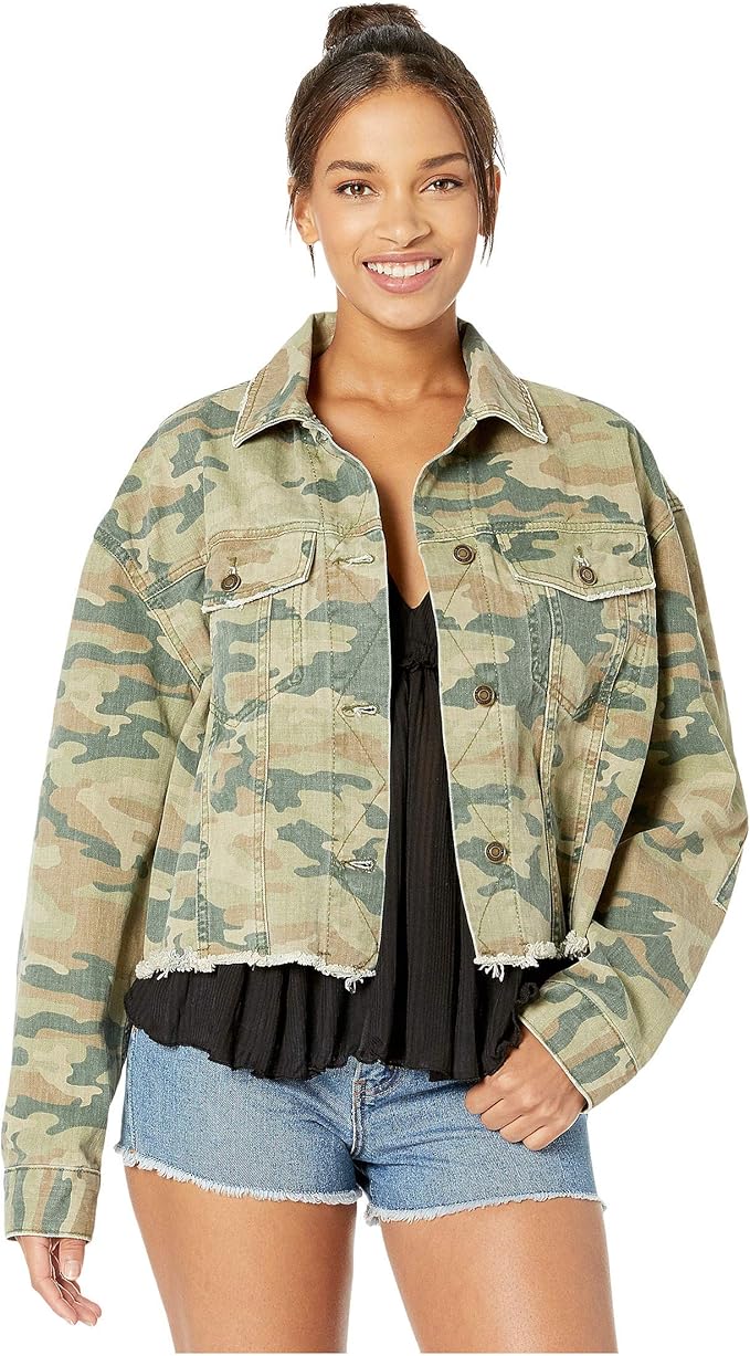 denim jacket camo