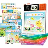 Dooloo Learn to Read &amp; Spell Phonics Pad, Interactive Electronic Learning Pad with 242 Sound Pages Card, Fun Learning Activities for Kids 3-10 Years Old