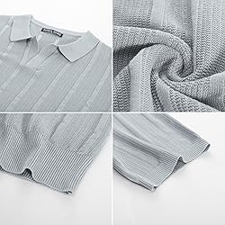 PJ PAUL JONES Mens Knit Polo Shirts Textured Golf