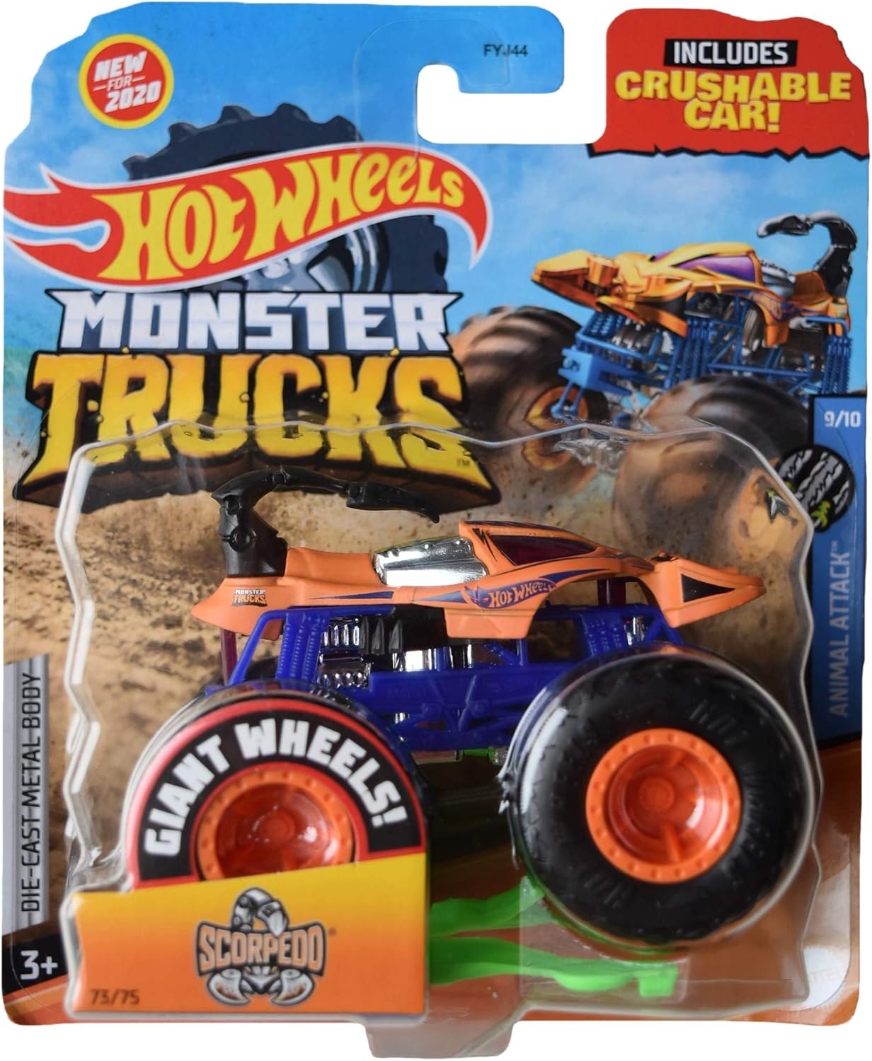 hot wheels monster truck animal